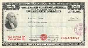 25 Dollar Savings Bond